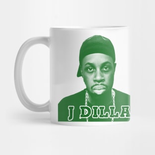 j dilla // green solid style Mug